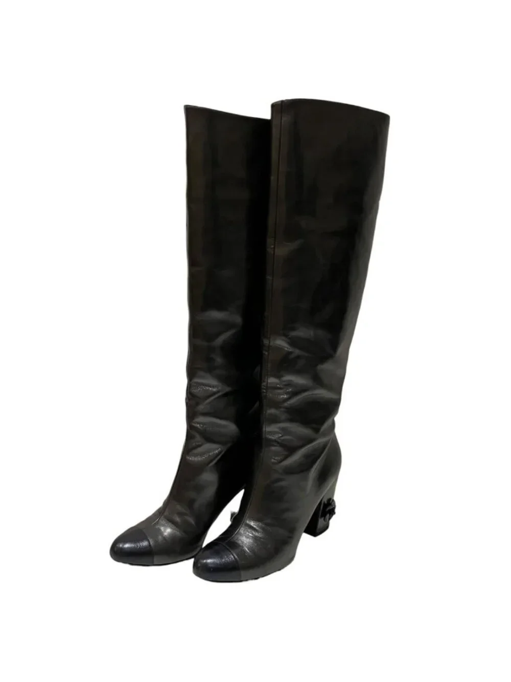 Chanel Camellia Boots Leather